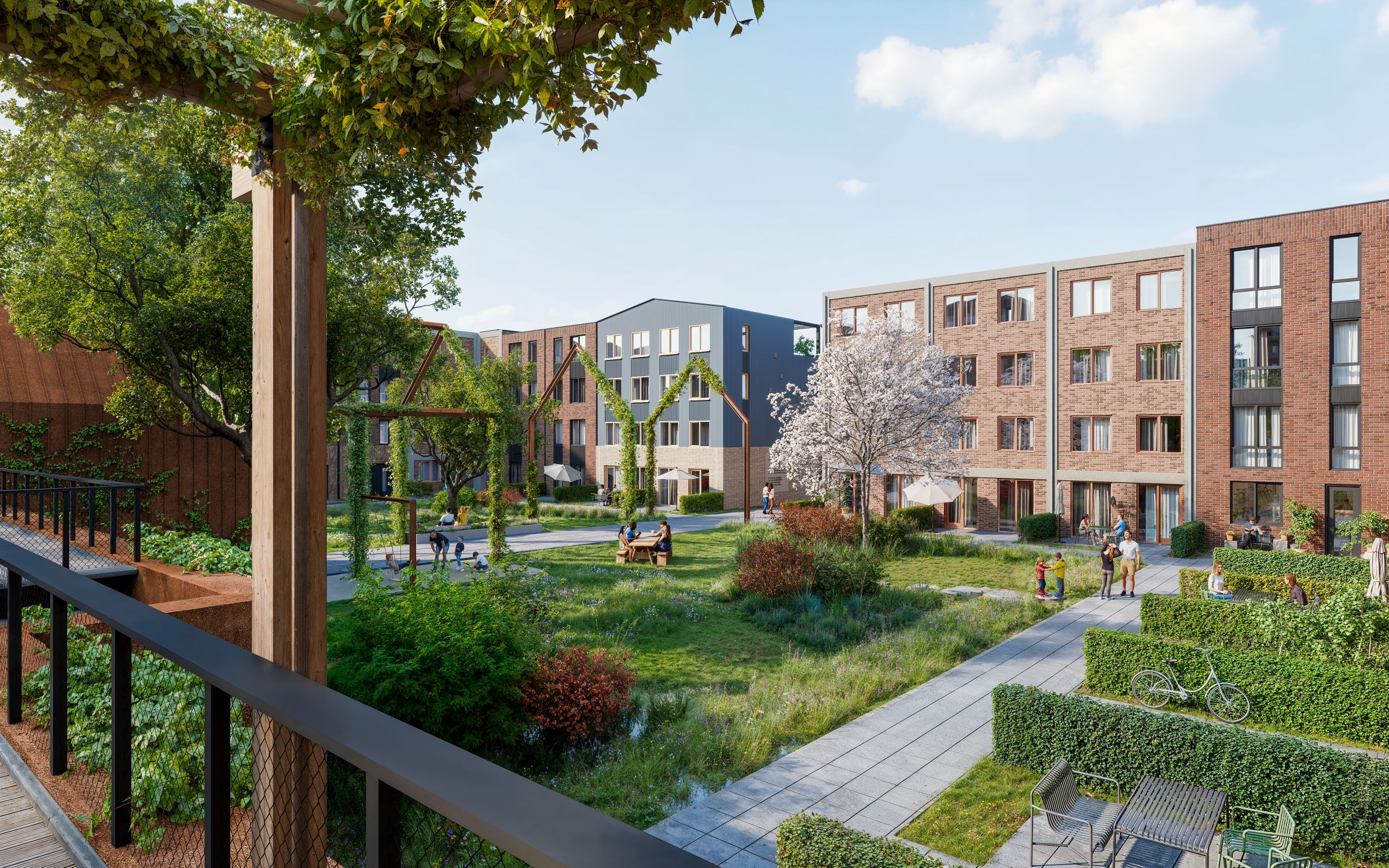 nieuwe impressie werftuin Havenhart