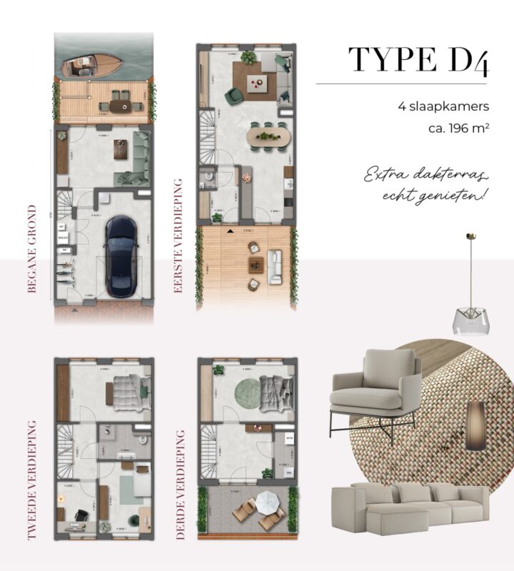 D4 drive in woning De Woonwerf in Havenhart Waterfront Harderwijk